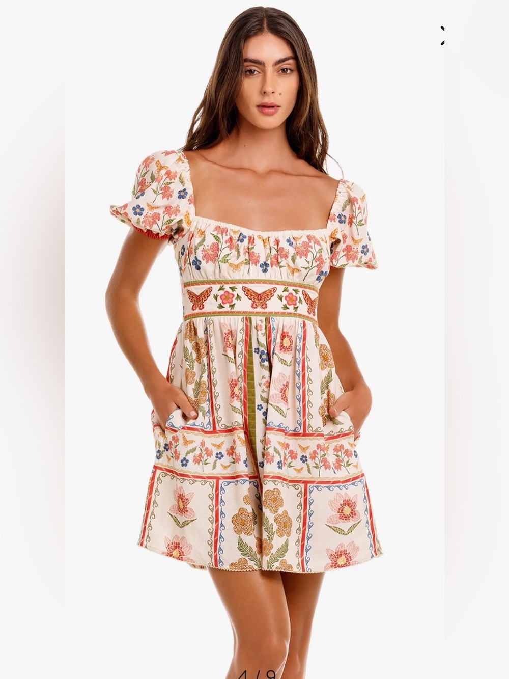 Agua Bendita Rsal Fiore mini dress. Size S